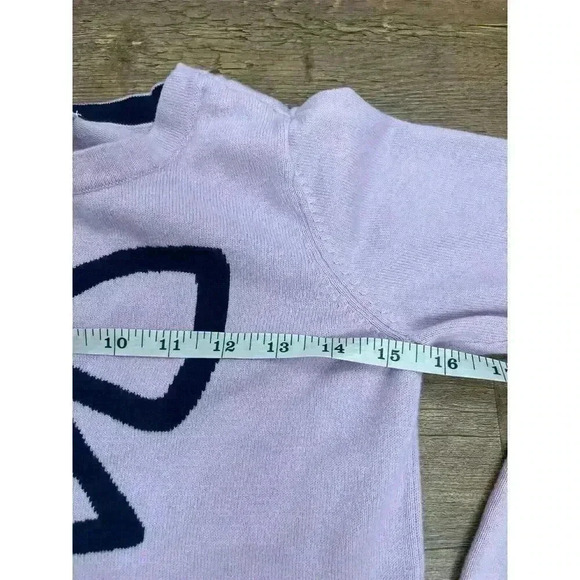Hanna Andersson Purple Bow Sweater Youth Pullover Combed Cotton Size 140 (10) - Picture 8 of 13